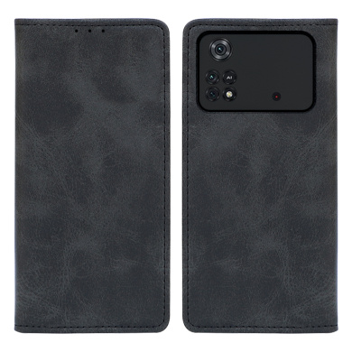 Θήκη Πορτοφόλι Vintage Magnet Wallet Sonique Xiaomi Poco M4 Pro 4G Μαύρο