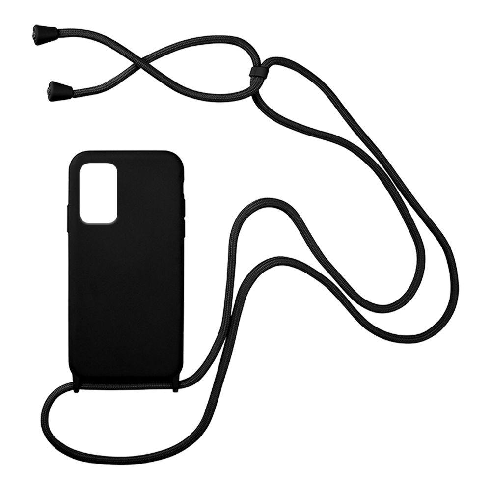 Θήκη Σιλικόνης με Κορδόνι CarryHang Sonique Xiaomi Redmi 9T Μαύρο