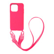 Θήκη Σιλικόνης με Strap CarryHang Sonique Apple iPhone 13 Pro Max Ροζ