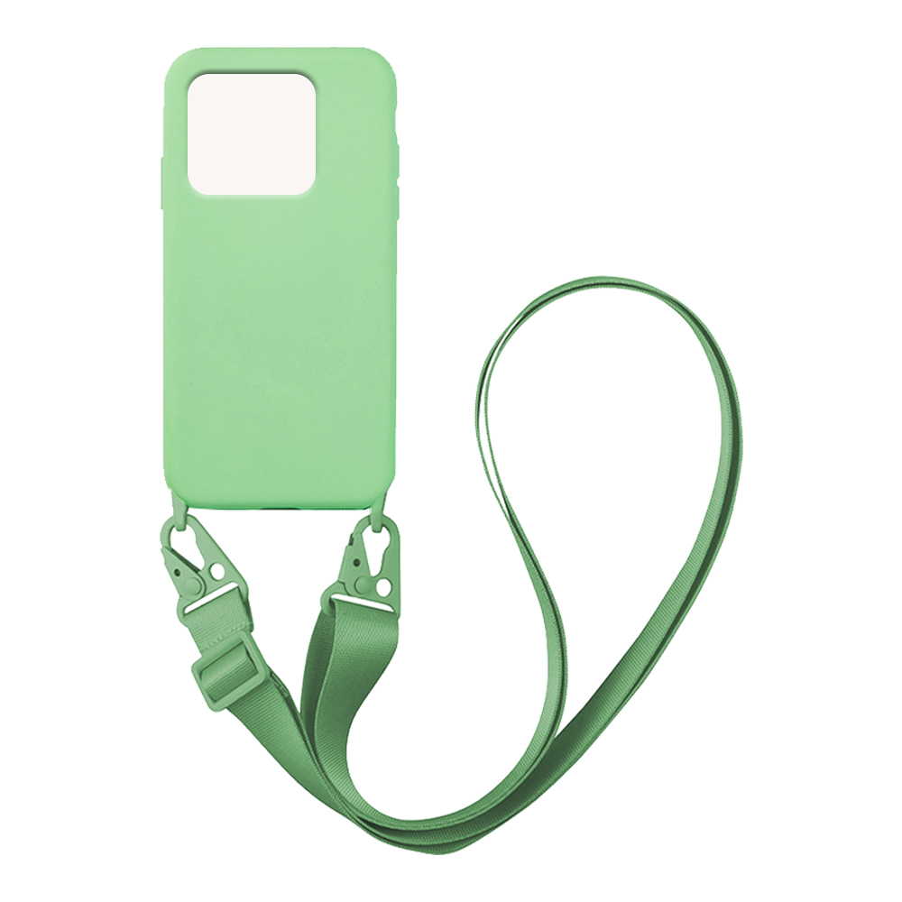 Θήκη Σιλικόνης με Strap CarryHang Sonique Xiaomi Redmi 10C Πράσινο Ανοιχτό