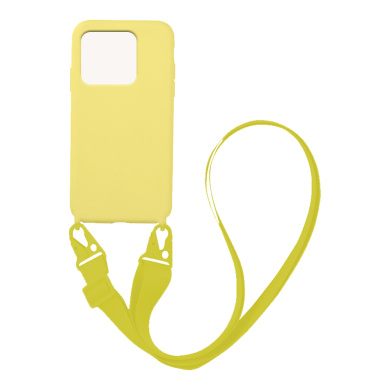 Θήκη Σιλικόνης με Strap CarryHang Sonique Xiaomi Redmi 10C Κίτρινο