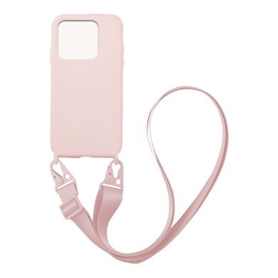 Θήκη Σιλικόνης με Strap CarryHang Sonique Xiaomi Redmi 10C Ροζ