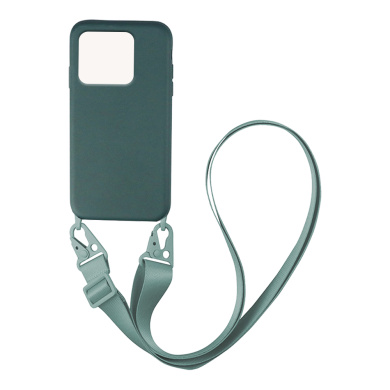 Θήκη Σιλικόνης με Strap CarryHang Sonique Xiaomi Redmi 10C Πράσινο Σκούρο