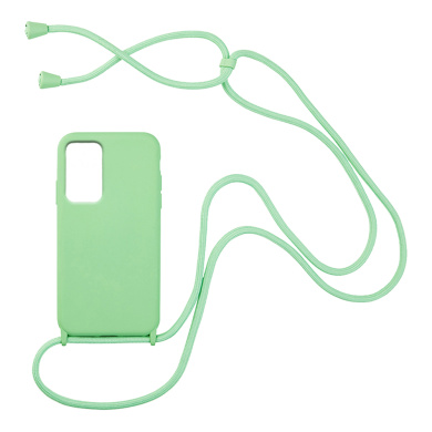 Θήκη Σιλικόνης με Κορδόνι CarryHang Sonique Samsung Galaxy A73 5G Πράσινο Ανοιχτό