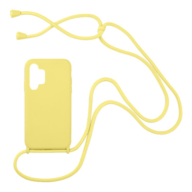 Θήκη Σιλικόνης με Κορδόνι CarryHang Sonique Samsung Galaxy A13 4G Κίτρινο