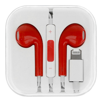 Ακουστικά με Μικρόφωνο Mega Bass Lightning Κόκκινο