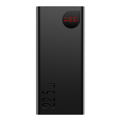 Powerbank Baseus Adaman 10000mAh 22.5W με 2 Θύρες USB-A και Θύρα USB-C PD/Quick Charge 3.0 Μαύρο