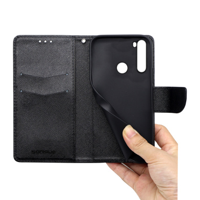 Θήκη Πορτοφόλι Sonique Trend Wallet Xiaomi Redmi Note 8 / Redmi Note 8 2021 Μαύρο