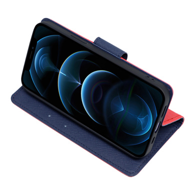 Θήκη Πορτοφόλι Sonique Trend Wallet Xiaomi Redmi Note 8 / Redmi Note 8 2021 Κόκκινο / Σκούρο Μπλε