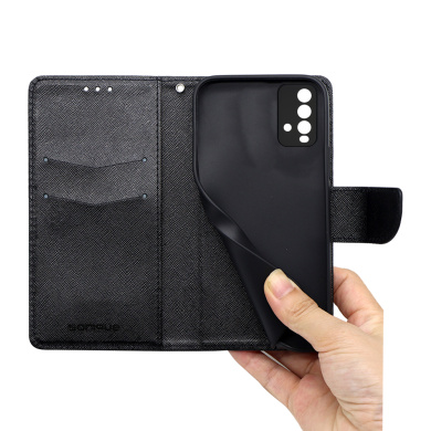 Θήκη Πορτοφόλι Sonique Trend Wallet Xiaomi Redmi 9T Μαύρο