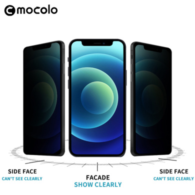 Mocolo Full Glue Privacy Tempered Glass Apple iPhone 12 mini Μαύρο