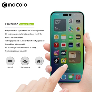 Mocolo Full Glue Privacy Tempered Glass Apple iPhone 14 Pro Max Μαύρο
