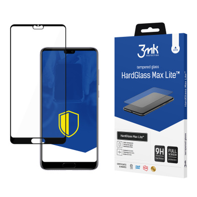 3MK HardGlass Max Lite Full Screen Huawei P20 Μαύρο