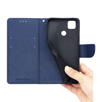Θήκη Πορτοφόλι Sonique Trend Wallet Xiaomi Redmi 10A Βεραμάν / Σκούρο Μπλε