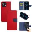 Θήκη Πορτοφόλι Sonique Trend Wallet Xiaomi Mi 11 Lite 4G / Mi 11 Lite 5G Κόκκινο / Σκούρο Μπλε