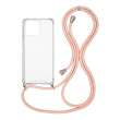 Θήκη Σιλικόνης με Κορδόνι Sonique Armor Clear Apple iPhone 13 Pro Ροζ