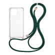 Θήκη Σιλικόνης με Κορδόνι Sonique Armor Clear Apple iPhone 13 Pro Πράσινο Σκούρο