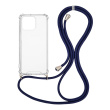 Θήκη Σιλικόνης με Κορδόνι Sonique Armor Clear Apple iPhone 13 Pro Μπλε Σκούρο