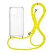 Θήκη Σιλικόνης με Κορδόνι Sonique Armor Clear Apple iPhone 13 Pro Κίτρινο