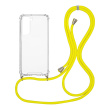 Θήκη Σιλικόνης με Κορδόνι Sonique Armor Clear Samsung Galaxy S21 FE Κίτρινο