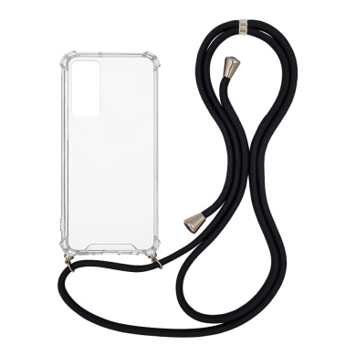 Θήκη Σιλικόνης με Κορδόνι Sonique Armor Clear Xiaomi Xiaomi 12 / Xiaomi 12X 5G Μαύρο