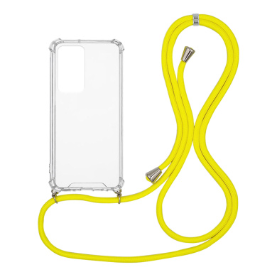 Θήκη Σιλικόνης με Κορδόνι Sonique Armor Clear Xiaomi Xiaomi 12 Pro 5G Κίτρινο