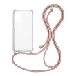 Θήκη Σιλικόνης με Κορδόνι Sonique Armor Clear Xiaomi Redmi Note 10 Pro Ροζ Σατινέ