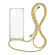 Θήκη Σιλικόνης με Κορδόνι Sonique Armor Clear Xiaomi Redmi 10 / Redmi 10 2022 Rainbow Κίτρινο