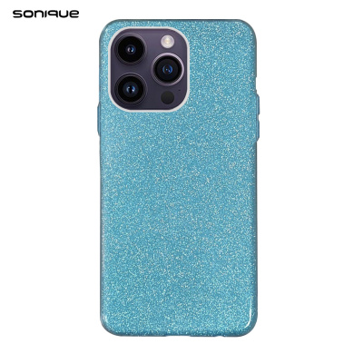 Θήκη Σιλικόνης Sonique Shiny Apple iPhone 13 Pro Max Γαλάζιο