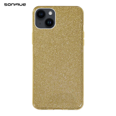 Θήκη Σιλικόνης Sonique Shiny Apple iPhone 14 Plus Χρυσό