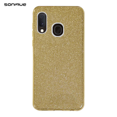 Θήκη Σιλικόνης Sonique Shiny Samsung Galaxy A20e Χρυσό