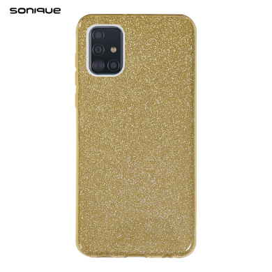 Θήκη Σιλικόνης Sonique Shiny Samsung Galaxy A51 Χρυσό