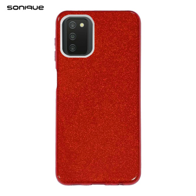 Θήκη Σιλικόνης Sonique Shiny Samsung Galaxy A03s Κόκκινο