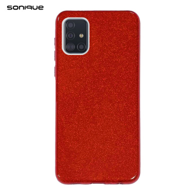 Θήκη Σιλικόνης Sonique Shiny Samsung Galaxy A51 Κόκκινο