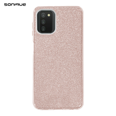 Θήκη Σιλικόνης Sonique Shiny Samsung Galaxy A03s Ροζ