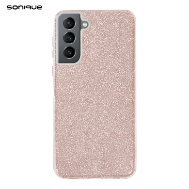 Θήκη Σιλικόνης Sonique Shiny Samsung Galaxy S21 Plus Ροζ