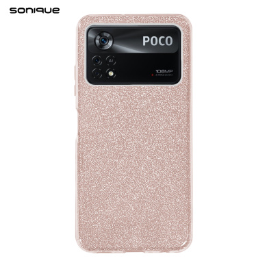 Θήκη Σιλικόνης Sonique Shiny Xiaomi Poco X4 Pro 5G Ροζ