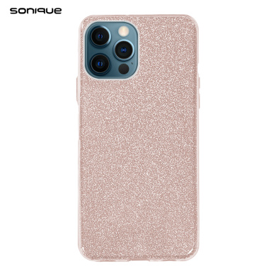 Θήκη Σιλικόνης Sonique Shiny Apple iPhone 12 / iPhone 12 Pro Ροζ