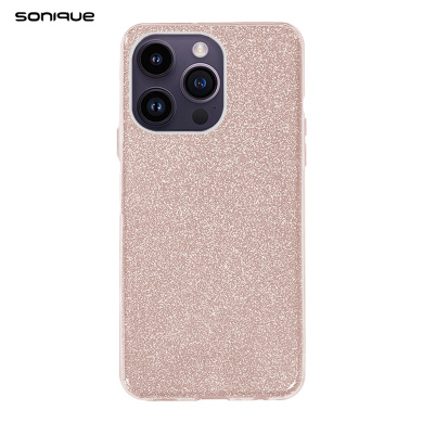 Θήκη Σιλικόνης Sonique Shiny Apple iPhone 13 Pro Max Ροζ