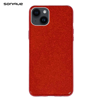 Θήκη Σιλικόνης Sonique Shiny Apple iPhone 14 Plus Κόκκινο