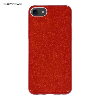 Θήκη Σιλικόνης Sonique Shiny Apple iPhone 7 / iPhone 8 / iPhone SE 2020 / iPhone SE 2022 Κόκκινο