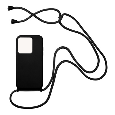 Θήκη Σιλικόνης με Κορδόνι CarryHang Sonique Xiaomi Redmi 10A Μαύρο