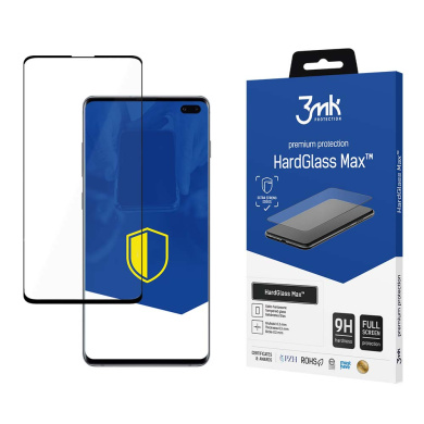 Προστατευτικό Οθόνης 3MK HardGlass Max Samsung (Finger Print) Galaxy S10 Plus Μαύρο