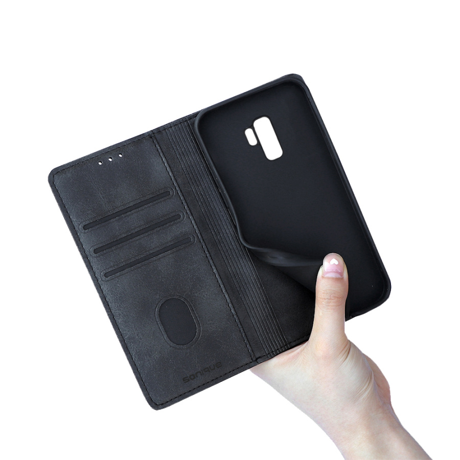 Θήκη Πορτοφόλι Vintage Magnet Wallet Sonique Samsung Galaxy S9 Plus Μαύρο