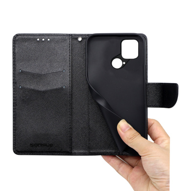 Θήκη Πορτοφόλι Sonique Trend Wallet Xiaomi Poco C40 Μαύρο