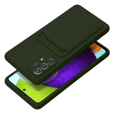 Θήκη Σιλικόνης Sonique Card Case Samsung Galaxy A52 4G/5G / Galaxy A52s 5G Πράσινο Σκούρο
