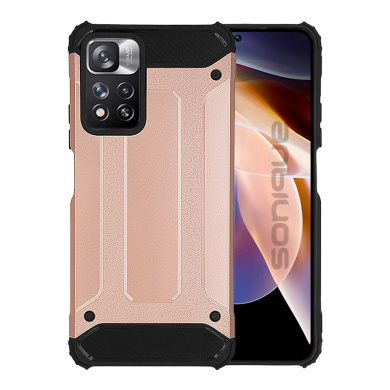 Θήκη Heavy Armor Sonique Xiaomi Redmi Note 11 Pro Plus 5G Ροζ Χρυσό
