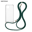 Θήκη Σιλικόνης με Κορδόνι Sonique Armor Clear Apple iPhone 13 Mini Πράσινο Σκούρο