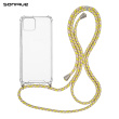 Θήκη Σιλικόνης με Κορδόνι Sonique Armor Clear Apple iPhone 14 Plus Rainbow Κίτρινο