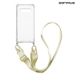 Θήκη Σιλικόνης με Strap Sonique Armor Clear Samsung Galaxy S10 Plus Κίτρινο